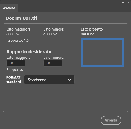 Pannello QUADRA